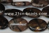 CST25 15.5 inches 15*20mm oval staurolite gemstone beads wholesale