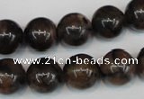 CST39 15.5 inches 14mm round staurolite gemstone beads wholesale