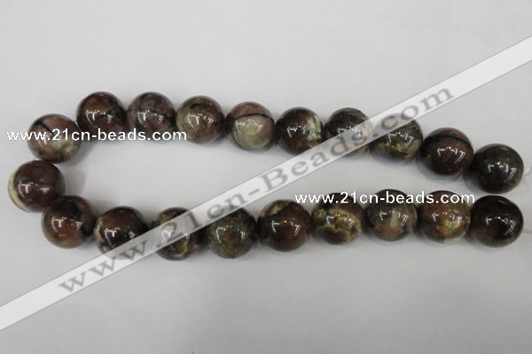 CST40 15.5 inches 20mm round staurolite gemstone beads wholesale