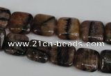 CST42 15.5 inches 12*12mm square staurolite gemstone beads wholesale