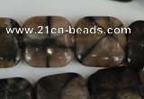 CST43 15.5 inches 20*20mm square staurolite gemstone beads wholesale