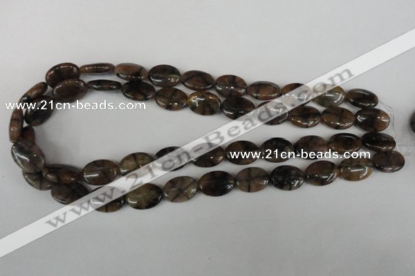 CST48 15.5 inches 13*18mm oval staurolite gemstone beads wholesale