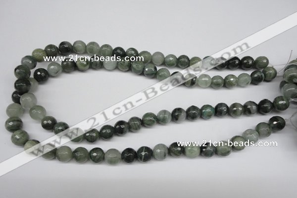 CSW11 15.5 inches 6mm faceted round seaweed quartz beads wholesale