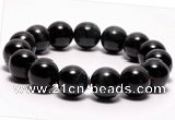 CTB04 7 inches 12mm round blue tiger eye stretch bracelet