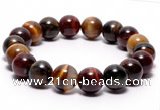 CTB07 7 inches 10mm round tiger eye stretch bracelet wholesale