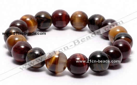 CTB07 7 inches 10mm round tiger eye stretch bracelet wholesale