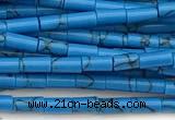 CTB1015 15 inches 2*4mm tube imitation turquoise beads