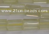 CTB104 15.5 inches 11*15mm faceted tube lemon quartz beads