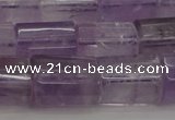 CTB105 15.5 inches 11*15mm faceted tube amethyst gemstone beads