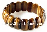 CTB17 7.5 inches 7*11*18mm  yellow tiger eye stretch bracelet