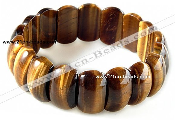 CTB17 7.5 inches 7*11*18mm  yellow tiger eye stretch bracelet