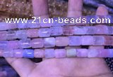 CTB253 15.5 inches 8*10mm - 8*12mm tube natural morganite beads