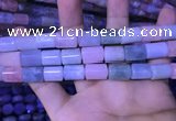 CTB261 15.5 inches 10*12mm - 10*14mm triangle natural morganite beads