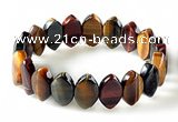 CTB29 7.5 inches 5*11*18mm oval tiger eye stretch bracelet