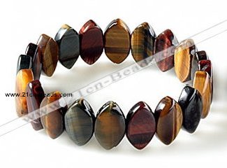 CTB29 7.5 inches 5*11*18mm oval tiger eye stretch bracelet