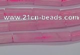 CTB311 15.5 inches 4*13mm tube rose quartz beads wholesale