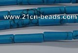 CTB342 15.5 inches 4*13mm tube imitation turquoise beads wholesale