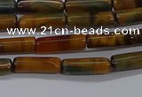 CTB352 15.5 inches 4*13mm tube tiger eye beads wholesale