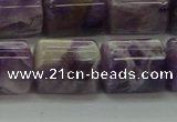 CTB502 15.5 inches 10*13mm triangle dogtooth amethyst beads wholesale