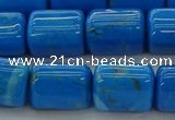 CTB538 15.5 inches 10*13mm triangle turquoise beads wholesale