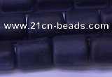 CTB577 15.5 inches 10*13mm triangle matte black agate beads