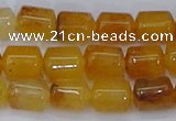 CTB702 15.5 inches 6*8mm tube yellow jade beads wholesale