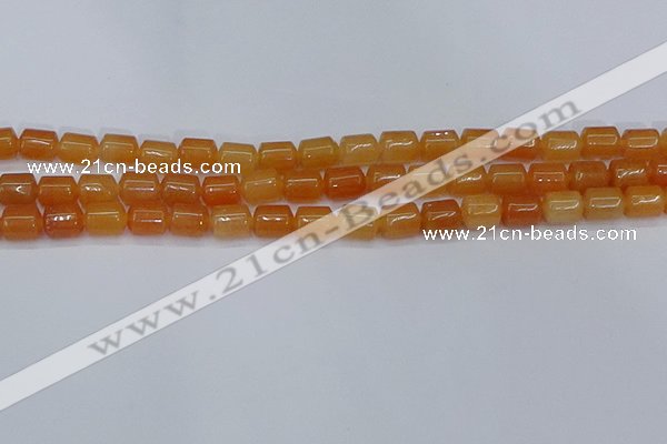 CTB703 15.5 inches 6*8mm tube pink aventurine beads wholesale