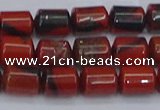 CTB708 15.5 inches 6*8mm tube red jasper beads wholesale