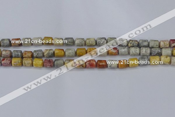 CTB711 15.5 inches 6*8mm tube sky eye stone beads wholesale