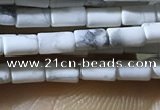 CTB811 15.5 inches 2*4mm tube white howlite beads wholesale