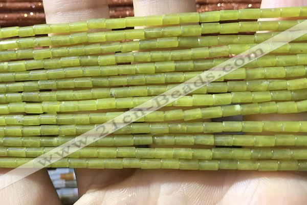 CTB814 15.5 inches 2*4mm tube korean jade beads wholesale