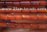 CTB820 15.5 inches 2*4mm tube red agate beads wholesale