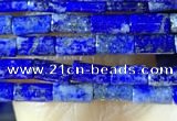 CTB825 15.5 inches 2*4mm tube lapis lazuli beads wholesale