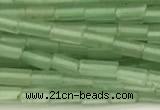 CTB965 15 inches 2*4mm tube green aventurine jade beads