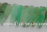 CTD1200 Top drilled 6*15mm - 7*40mm sticks Australia chrysoprase beads