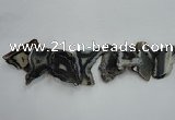 CTD1509 Top drilled 30*45mm - 40*55mm freeform agate slab beads