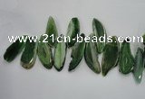 CTD1520 Top drilled 20*45mm - 30*55mm freeform agate slab beads