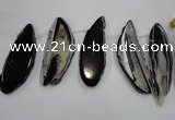 CTD1529 Top drilled 25*60mm - 40*80mm freeform agate slab beads