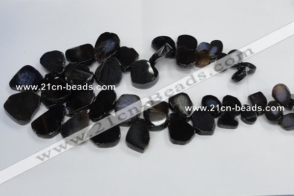 CTD1550 Top drilled 10*15mm - 25*30mm freeform agate beads