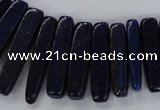 CTD1584 Top drilled 7*12mm - 8*45mm sticks lapis lazuli beads