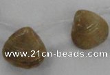 CTD1585 Top drilled 13*15mm - 18*20mm freeform shell fossil beads