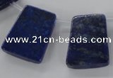 CTD1590 Top drilled 20*25mm trapezoid lapis lazuli gemstone beads