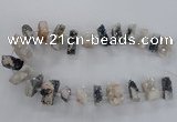 CTD1647 Top drilled 15*20mm - 20*35mm freeform druzy agate beads