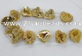 CTD1681 Top drilled 15*25mm - 30*35mm nuggets druzy agate beads