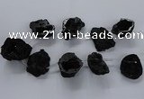 CTD1687 Top drilled 15*25mm - 30*35mm nuggets druzy agate beads