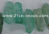 CTD1707 Top drilled 10*15mm - 15*35mm sticks dyed white crystal beads