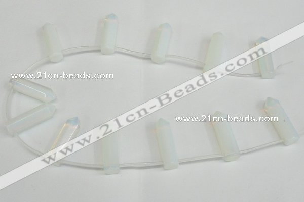 CTD1800 Top drilled 10*30mm - 10*32mm sticks opal beads wholesale