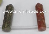 CTD1807 Top drilled 10*30mm - 10*32mm sticks unakite beads