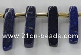 CTD1923 Top drilled 6*20mm - 8*45mm sticks lapis lazuli beads