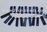 CTD1961 Top drilled 10*50mm - 12*55mm sticks lapis lazuli beads